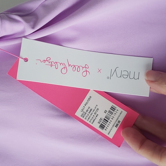 Lilly Pulitzer Lavender Luxletic tank - Picture 2 of 4